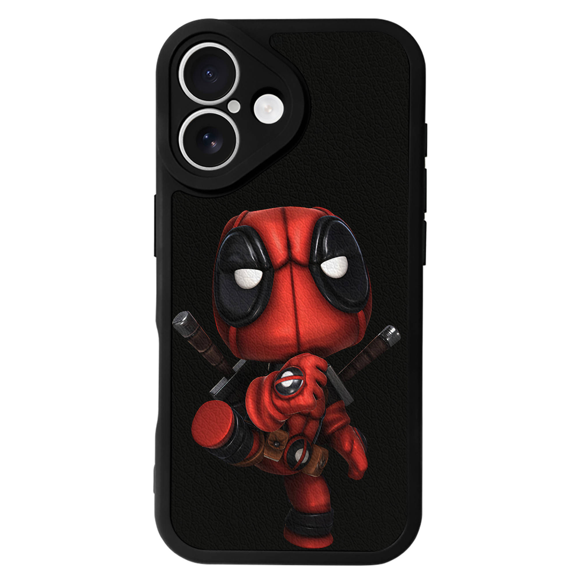 （画像用） Deadpool デッドプール 【iPhone 16シリーズ対応】シリコンスマホケース（レザー調） 材質：シリコン